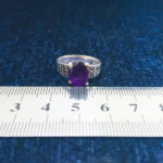 انگشتر نقره زنانه طرح آتیه با سنگ آمیتیست - Image 3