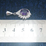 گردنبند نقره زنانه طرح آرمیلا با سنگ آمیتیست - Image 3