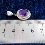 گردنبند نقره زنانه طرح امیرا با سنگ آمیتیست - Image 4