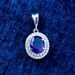 گردنبند نقره زنانه طرح امیرا با سنگ آمیتیست - Image 5