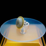 انگشتر نقره مردانه طرح ویژه ۱ با سنگ عقیق سلیمانی (باباقوری) - Image 4