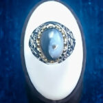 انگشتر نقره مردانه طرح یا محمد با سنگ عقیق سلیمانی - Image 5