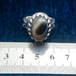 انگشتر نقره مردانه طرح پاسارگاد با سنگ عقیق سلیمانی - Image 5