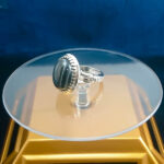 انگشتر نقره مردانه طرح الیاس با سنگ عقیق سلیمانی - Image 3