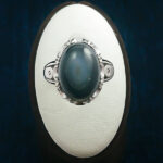 انگشتر نقره مردانه طرح هادی با سنگ عقیق سلیمانی (باباقوری) - Image 6