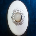 انگشتر نقره زنانه طرح فاخر طوبی با سنگ عقیق سلیمانی - Image 2