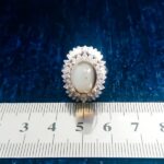 انگشتر نقره زنانه طرح فاخر طوبی با سنگ عقیق سلیمانی - Image 3