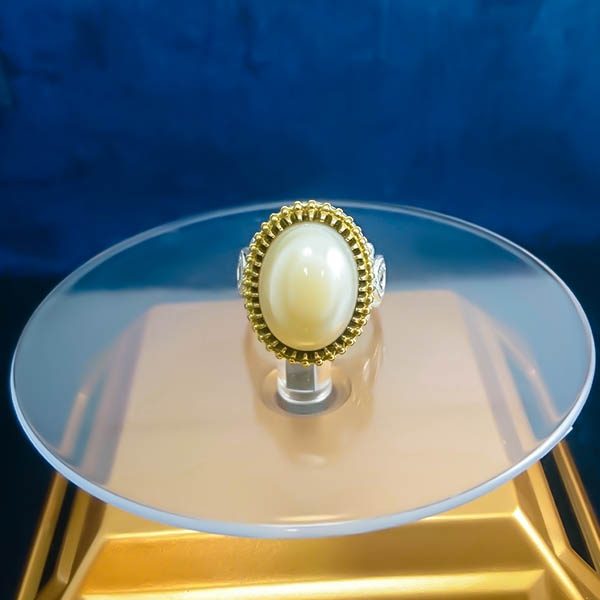 انگشتر نقره مردانه طرح ویژه۲ با سنگ عقیق سلیمانی (باباقوری) - Image 4