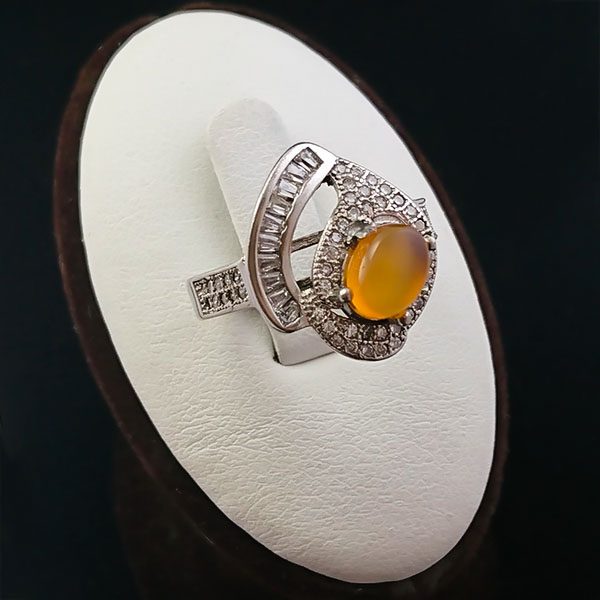 انگشتر عقیق یمنی سرخ زیبا