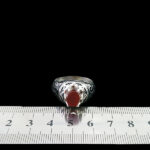 انگشتر نقره مردانه طرح بهراد با سنگ عقیق یمنی سرخ - Image 2