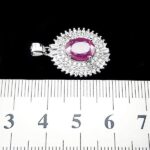 گردنبند یاقوت سرخ نقره زنانه طرح پرنیان - Image 4