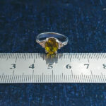 انگشتر نقره زنانه طرح آلا با سنگ الکساندریت الماس تراش - Image 4