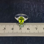 انگشتر نقره زنانه طرح آلا با سنگ الکساندریت الماس تراش - Image 5