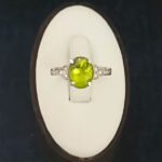 انگشتر نقره زنانه طرح آلا با سنگ الکساندریت الماس تراش - Image 3