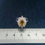 انگشتر نقره زنانه طرح ژینوس با سنگ الکساندریت - Image 2