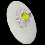 انگشتر الکساندریت نقره زنانه طرح آوینا - Image 3