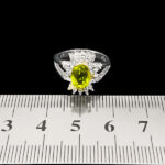 انگشتر الکساندریت نقره زنانه طرح آوینا - Image 4