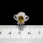 انگشتر الکساندریت نقره زنانه طرح آوینا - Image 5