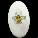 انگشتر الکساندریت نقره زنانه طرح آوینا - Image 6