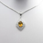 گردنبند الکساندریت الماس تراش نقره زنانه طرح آنسه - Image 4