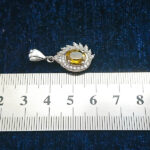 گردنبند نقره زنانه طرح آنوشا با سنگ الکساندریت الماس تراش - Image 3