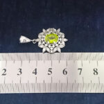 گردنبند نقره زنانه طرح آینور با سنگ الکساندریت الماس تراش - Image 6