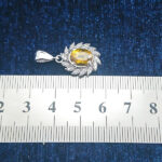 گردنبند نقره زنانه طرح بصیرا با سنگ الکساندریت الماس تراش - Image 3