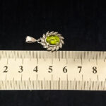 گردنبند نقره زنانه طرح بصیرا با سنگ الکساندریت الماس تراش - Image 4