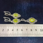 نیم ست نقره زنانه طرح آیسان با سنگ الکساندریت الماس تراش - Image 3