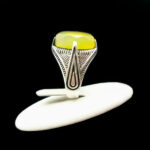 انگشتر نقره مردانه طرح حنیف با سنگ شرف الشمس - Image 4