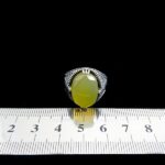 انگشتر نقره مردانه طرح حنیف با سنگ شرف الشمس - Image 2