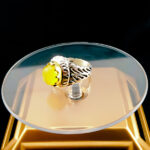 انگشتر نقره دست ساز مردانه طرح پرهان با سنگ شرف الشمس + حکاکی - Image 4