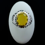 انگشتر نقره دست ساز مردانه طرح پرهان با سنگ شرف الشمس + حکاکی - Image 5