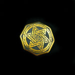 سنگ حدید صینی هشت گوش زنانه و مردانه + حکاکی خاتم سلیمان