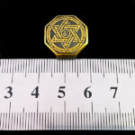 سنگ حدید صینی هشت گوش زنانه و مردانه + حکاکی خاتم سلیمان - Image 3