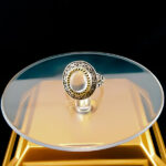 انگشتر نقره مردانه طرح جهانیار با سنگ در نجف اصلی - Image 3