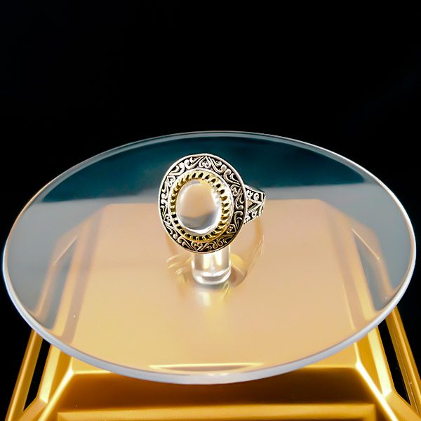 انگشتر نقره مردانه طرح جهانیار با سنگ در نجف اصلی - Image 3