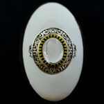 انگشتر نقره مردانه طرح جهانیار با سنگ در نجف اصلی - Image 4