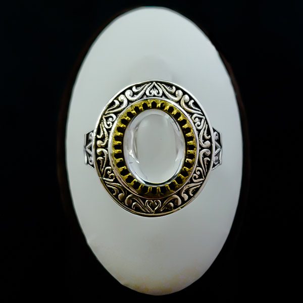 انگشتر نقره مردانه طرح جهانیار با سنگ در نجف اصلی - Image 4