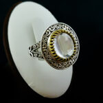 انگشتر نقره مردانه طرح جهانیار با سنگ در نجف اصلی