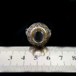 انگشتر نقره مردانه طرح جهانیار با سنگ در نجف اصلی - Image 2