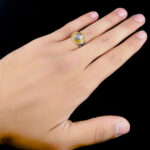 انگشتر نقره مردانه طرح سلام بر حسین با سنگ در نجف اصلی - Image 3