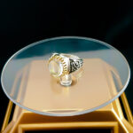 انگشتر نقره مردانه طرح زینب کبری با سنگ در نجف اصلی - Image 4