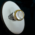 انگشتر نقره مردانه طرح زینب کبری با سنگ در نجف اصلی