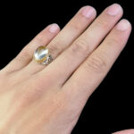 انگشتر نقره مردانه طرح خوشیار با سنگ در نجف اصلی - Image 3