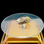 انگشتر نقره مردانه طرح خوشیار با سنگ در نجف اصلی - Image 5