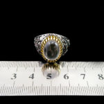 انگشتر نقره مردانه طرح یا ستارالعیوب با سنگ در نجف اصلی - Image 4