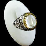 انگشتر نقره مردانه طرح یا ستارالعیوب با سنگ در نجف اصلی