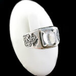 انگشتر نقره مردانه طرح دادمهر با سنگ در نجف اصلی