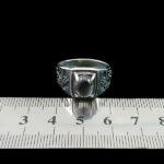 انگشتر نقره مردانه طرح دادمهر با سنگ در نجف اصلی - Image 3